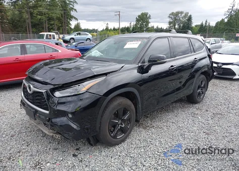 2022 Toyota Highlander Le z USA, uszkodzony, nr VIN 5TDBZRBH2NS596559